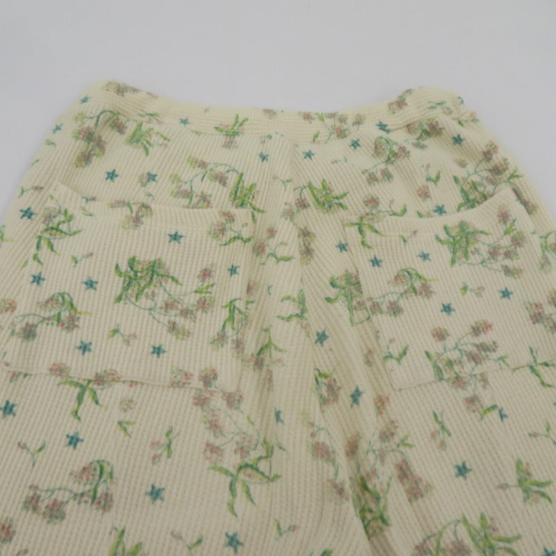 Jieda | ジエダ FLOWER WAFFLE PANTS 花柄 パンツ JIE-22W-PT14-A ベージュ サイズ：1【瀬戸大橋店】