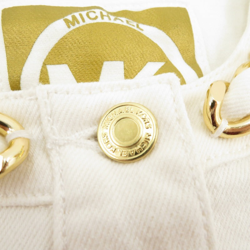 Michael Kors | マイケルコース チェーン付き デニムドレス ワンピース サイズ：4/27 ホワイト【瀬戸大橋店】