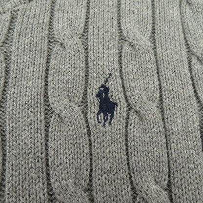 POLO RALPH LAUREN | ポロ・ラルフローレン ケーブル編み ニット グレー サイズ：XS【瀬戸大橋店】