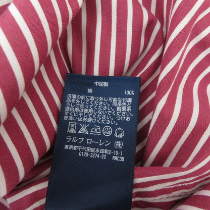 RALPH LAUREN | ラルフローレン ストライプ柄 長袖シャツ サイズ：155/84A ピンク【瀬戸大橋店】