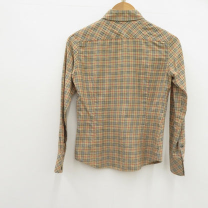 BURBERRY BLUE LABEL | バーバリーブルーレーベル チェック柄 長袖シャツ ベージュ サイズ：38【瀬戸大橋店】