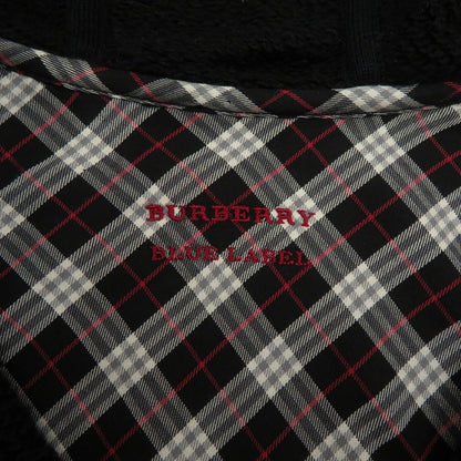 BURBERRY BLUE LABEL | バーバリーブルーレーベル ダブルフェイスフーテッドコート パーカー ブラック サイズ：38【瀬戸大橋店】