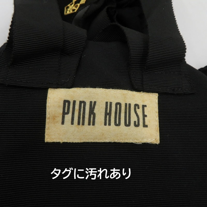 PINK HOUSE フリルポシェット ショルダーバッグ ブラック【瀬戸大橋店】