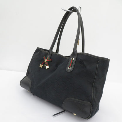 GUCCI | グッチ GGキャンバス　プリンシー トートバッグ 163805・2123 ブラック【瀬戸大橋店】