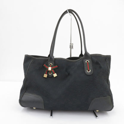 GUCCI | グッチ GGキャンバス　プリンシー トートバッグ 163805・2123 ブラック【瀬戸大橋店】