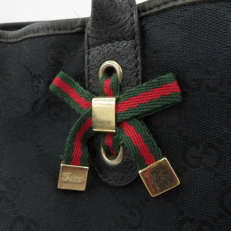 GUCCI | グッチ GGキャンバス　プリンシー トートバッグ 163805・2123 ブラック【瀬戸大橋店】