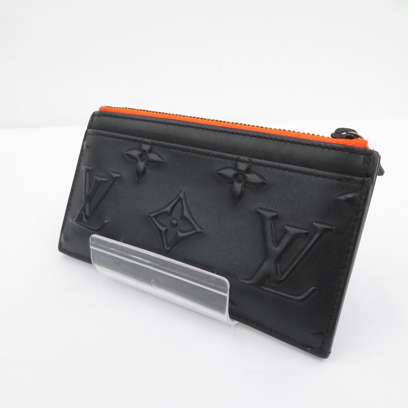 LOUIS VUITTON | ルイ・ヴィトン モノグラムシール コインカード・ホルダー コインケース M80827 ブラック【瀬戸大橋店】