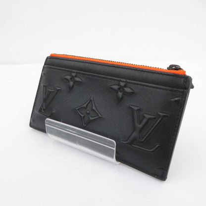 LOUIS VUITTON | ルイ・ヴィトン モノグラムシール コインカード・ホルダー コインケース M80827 ブラック【瀬戸大橋店】