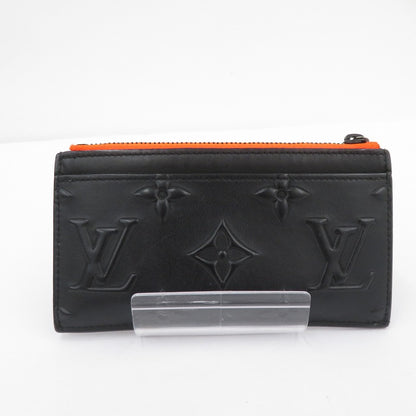 LOUIS VUITTON | ルイ・ヴィトン モノグラムシール コインカード・ホルダー コインケース M80827 ブラック【瀬戸大橋店】