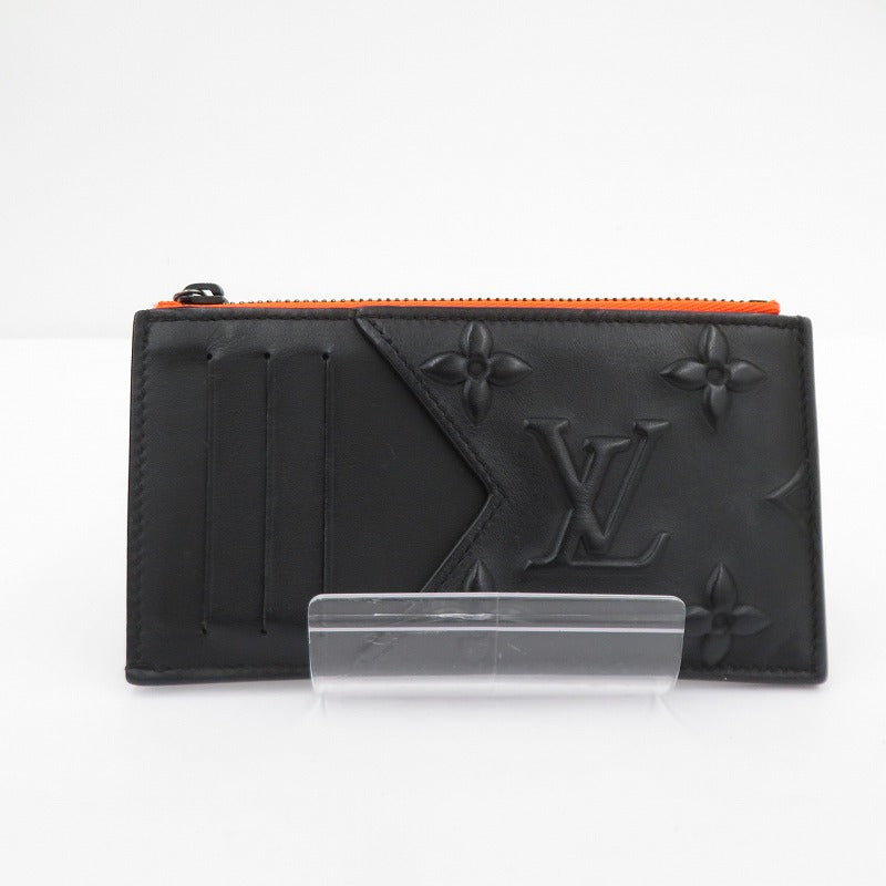 LOUIS VUITTON | ルイ・ヴィトン モノグラムシール コインカード・ホルダー コインケース M80827 ブラック【瀬戸大橋店】