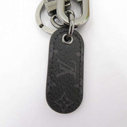 LOUIS VUITTON | ルイ・ヴィトン モノグラム エクリプス キーホルダー・LV シグネチャー チェーン キーホルダー M00927 シルバー×ブラック【瀬戸大橋店】