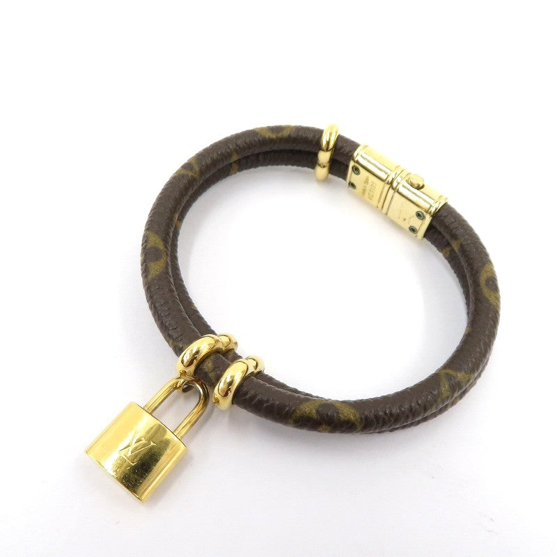 LOUIS VUITTON | ルイ・ヴィトン モノグラム ブラスレ・キープイット トゥワイス ブレスレット M6640F ブラウン【瀬戸大橋店】
