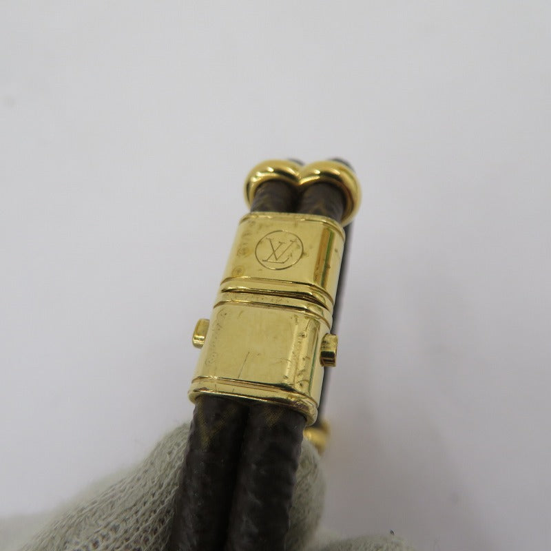 LOUIS VUITTON | ルイ・ヴィトン モノグラム ブラスレ・キープイット トゥワイス ブレスレット M6640F ブラウン【瀬戸大橋店】