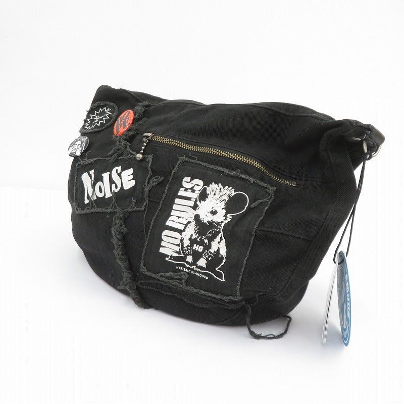 HYSTERIC GLAMOUR | ヒステリックグラマー STUDSベルト ショルダーバッグ ショルダーバッグ 02253QB09 ブラック【瀬戸大橋店】