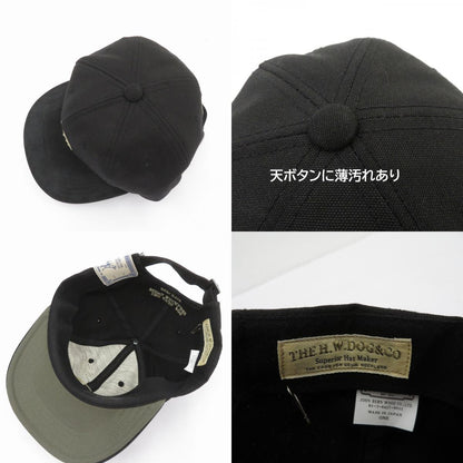 The H.W.DOG&Co. | ザエイチダブリュードッグアンドコー Mid Profile Cap キャップ D-01077 ブラック サイズ：FreeSize【瀬戸大橋店】