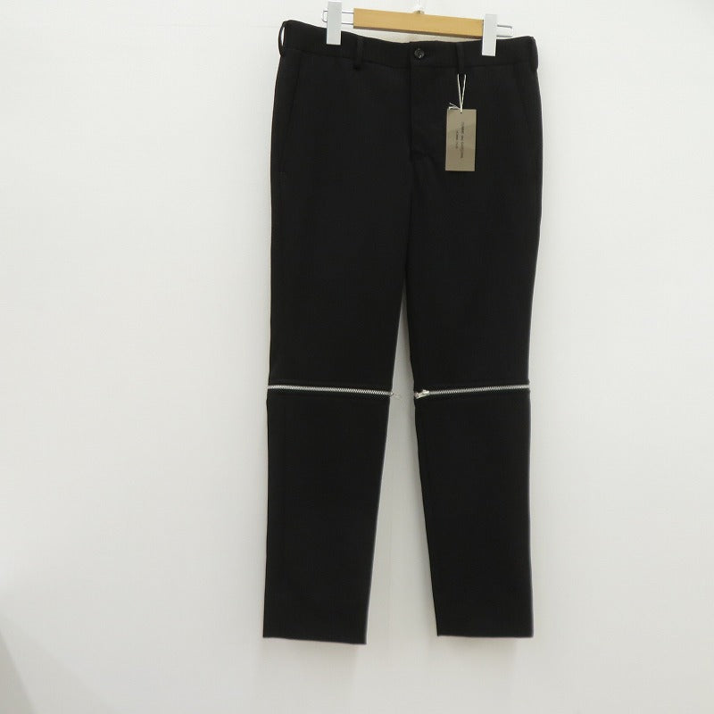 COMME des GARCONS HOMME PLUS | コムデギャルソンオムプリュス ZIP LEG WOOL TROUSER トラウザーパンツ パンツ PD-P028 ブラック サイズ：XS【瀬戸大橋店】