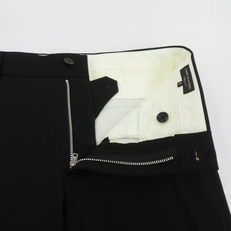 COMME des GARCONS HOMME PLUS | コムデギャルソンオムプリュス ZIP LEG WOOL TROUSER トラウザーパンツ パンツ PD-P028 ブラック サイズ：XS【瀬戸大橋店】