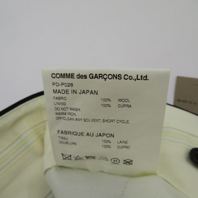 COMME des GARCONS HOMME PLUS | コムデギャルソンオムプリュス ZIP LEG WOOL TROUSER トラウザーパンツ パンツ PD-P028 ブラック サイズ：XS【瀬戸大橋店】