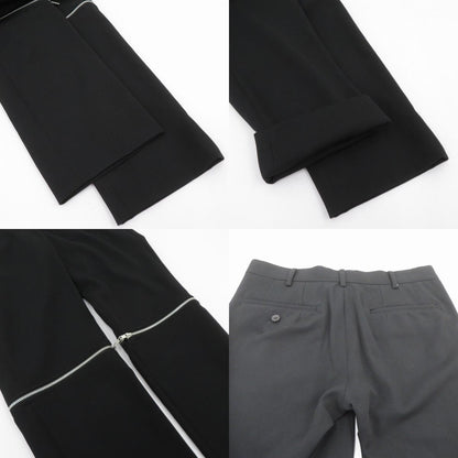 COMME des GARCONS HOMME PLUS | コムデギャルソンオムプリュス ZIP LEG WOOL TROUSER トラウザーパンツ パンツ PD-P028 ブラック サイズ：XS【瀬戸大橋店】