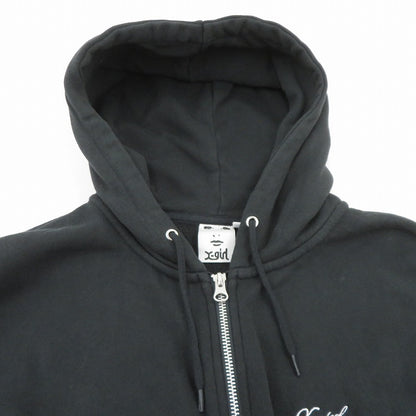 X-girl | エックスガール FACEBOXPATCHZIPUPSWEAT HOODIE パーカー 105253012005 グレー サイズ：M【瀬戸大橋店】
