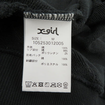 X-girl | エックスガール FACEBOXPATCHZIPUPSWEAT HOODIE パーカー 105253012005 グレー サイズ：M【瀬戸大橋店】