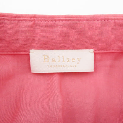 BALLSEY | ボールジー スムースラミー ハーフスリーブブラウス 26SS ブラウス 11-01-62-01202 ピンク サイズ：36【瀬戸大橋店】