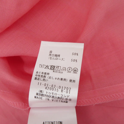BALLSEY | ボールジー スムースラミー ハーフスリーブブラウス 26SS ブラウス 11-01-62-01202 ピンク サイズ：36【瀬戸大橋店】