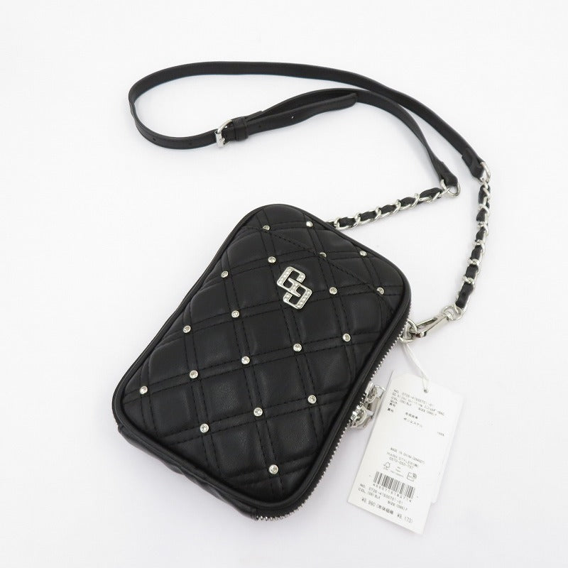 GYDA | ジェイダ GG bijou quiltingミニショルダーBAG ショルダーバッグ 0726-41935701-01 ブラック【瀬戸大橋店】