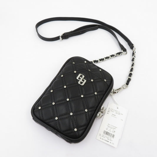 GYDA | ジェイダ GG bijou quiltingミニショルダーBAG ショルダーバッグ 0726-41935701-01 ブラック【瀬戸大橋店】