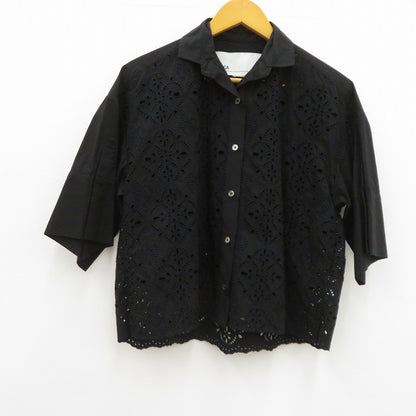 TICCA レースシャツブラウス ブラウス 0231401061 ブラック サイズ：FreeSize【瀬戸大橋店】