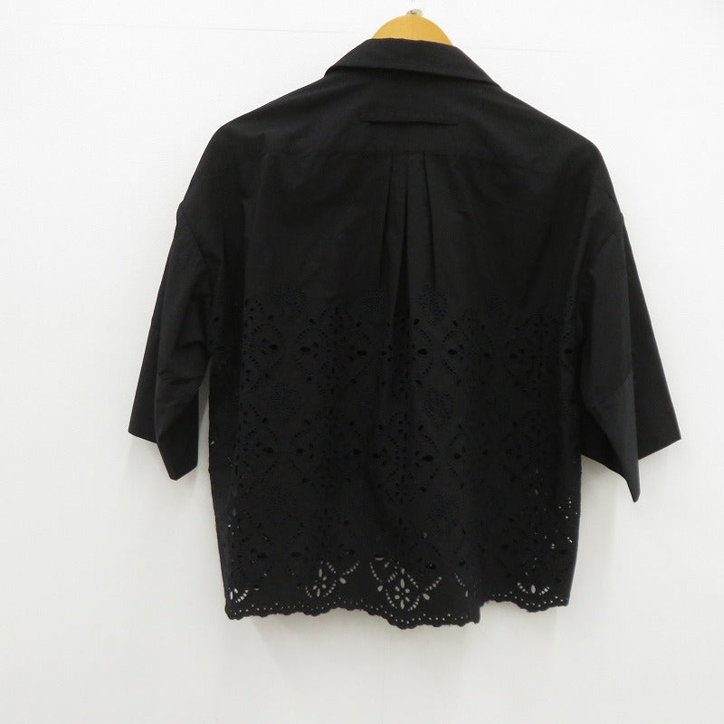 TICCA レースシャツブラウス ブラウス 0231401061 ブラック サイズ：FreeSize【瀬戸大橋店】