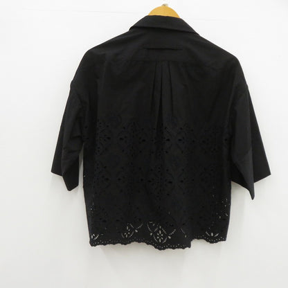 TICCA レースシャツブラウス ブラウス 0231401061 ブラック サイズ：FreeSize【瀬戸大橋店】