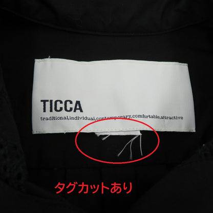 TICCA レースシャツブラウス ブラウス 0231401061 ブラック サイズ：FreeSize【瀬戸大橋店】