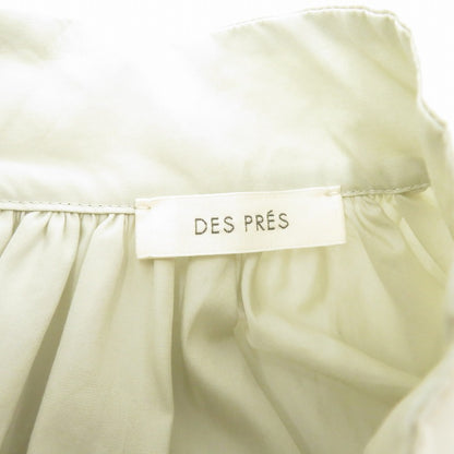 DES PRES コットンタイプライター ギャザーブラウス ブラウス 22-01-44-01102 ライトグリーン サイズ：FreeSize【瀬戸大橋店】