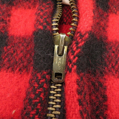 OHNSON WOOLEN MILLS マッキーノジャケット チェック柄 その他アウター サイズ:14 レッド【瀬戸大橋店】