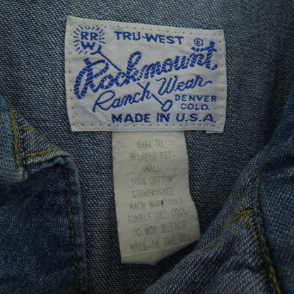 RockMount | ロックマウント ウエスタンシャツ 長袖シャツ インディゴ サイズ：S【瀬戸大橋店】
