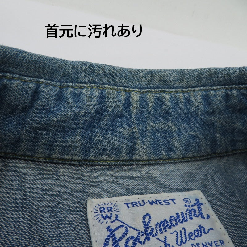RockMount | ロックマウント ウエスタンシャツ 長袖シャツ インディゴ サイズ：S【瀬戸大橋店】