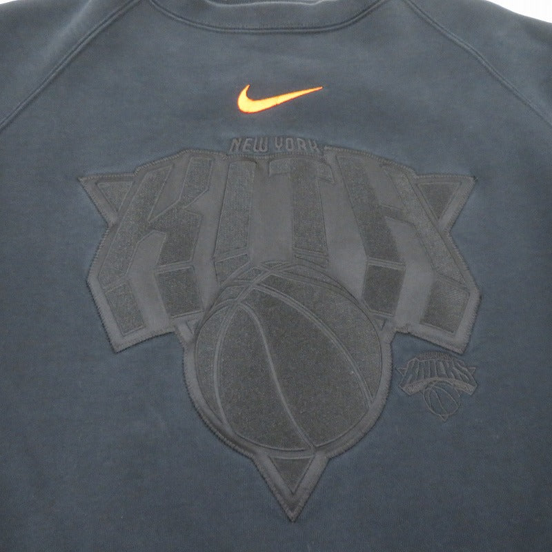 NIKE | ナイキ ×KITH NBA NewYork KnicksFleeceCrewneck スウェット CZ5611-010 ブラック サイズ：M【瀬戸大橋店】