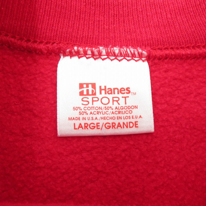 Hanes | ヘインズ スウェット レッド サイズ：L【瀬戸大橋店】