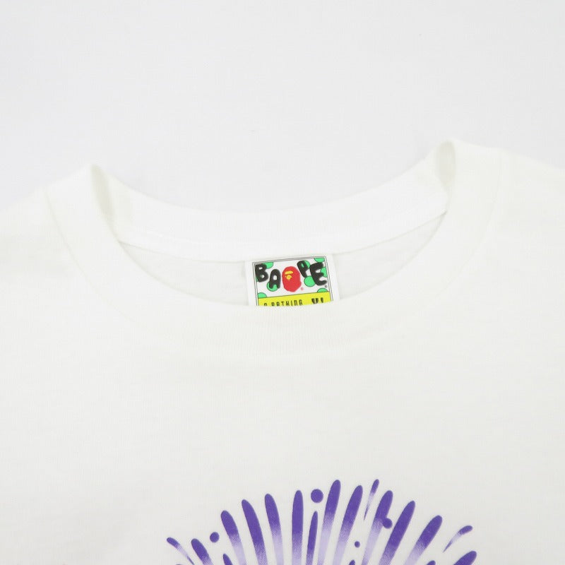 A BATHING APE | アベイシングエイプ FIREWORK BY BATHING APE TEE 半袖Ｔシャツ ホワイト サイズ：XL【瀬戸大橋店】