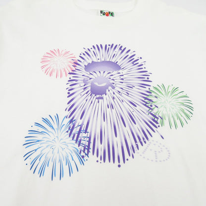 A BATHING APE | アベイシングエイプ FIREWORK BY BATHING APE TEE 半袖Ｔシャツ ホワイト サイズ：XL【瀬戸大橋店】