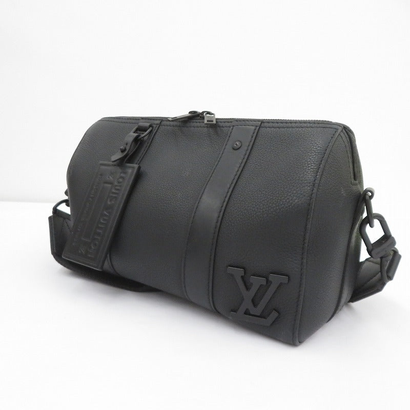 LOUIS VUITTON | ルイ・ヴィトン シティ・キーポル アエログラム ショルダーバッグ M59255 ブラック【瀬戸大橋店】