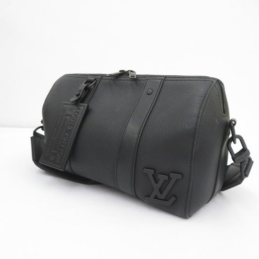 LOUIS VUITTON | ルイ・ヴィトン シティ・キーポル アエログラム ショルダーバッグ M59255 ブラック【瀬戸大橋店】