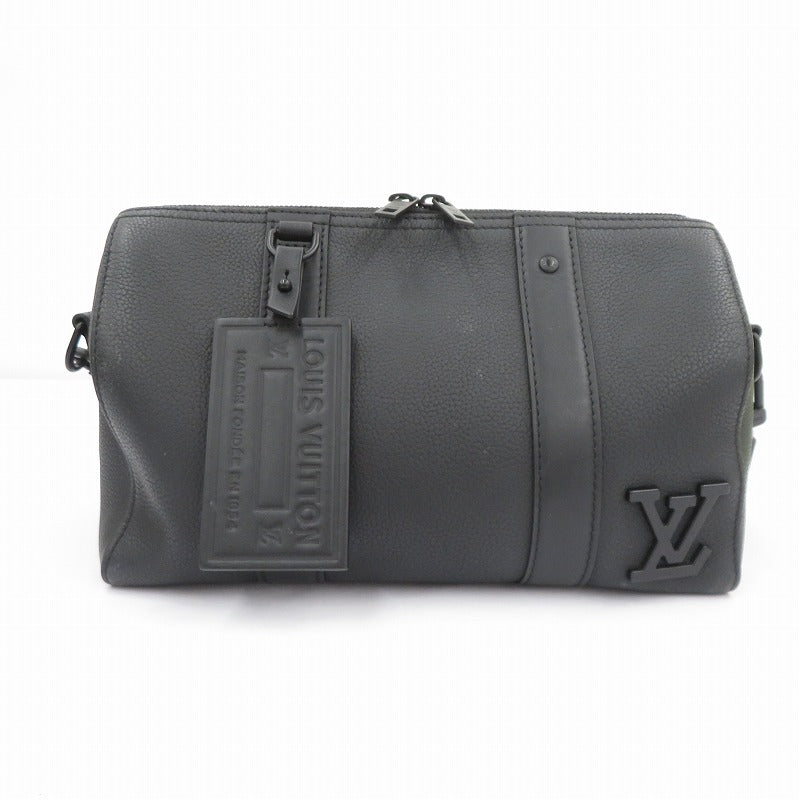 LOUIS VUITTON | ルイ・ヴィトン シティ・キーポル アエログラム ショルダーバッグ M59255 ブラック【瀬戸大橋店】