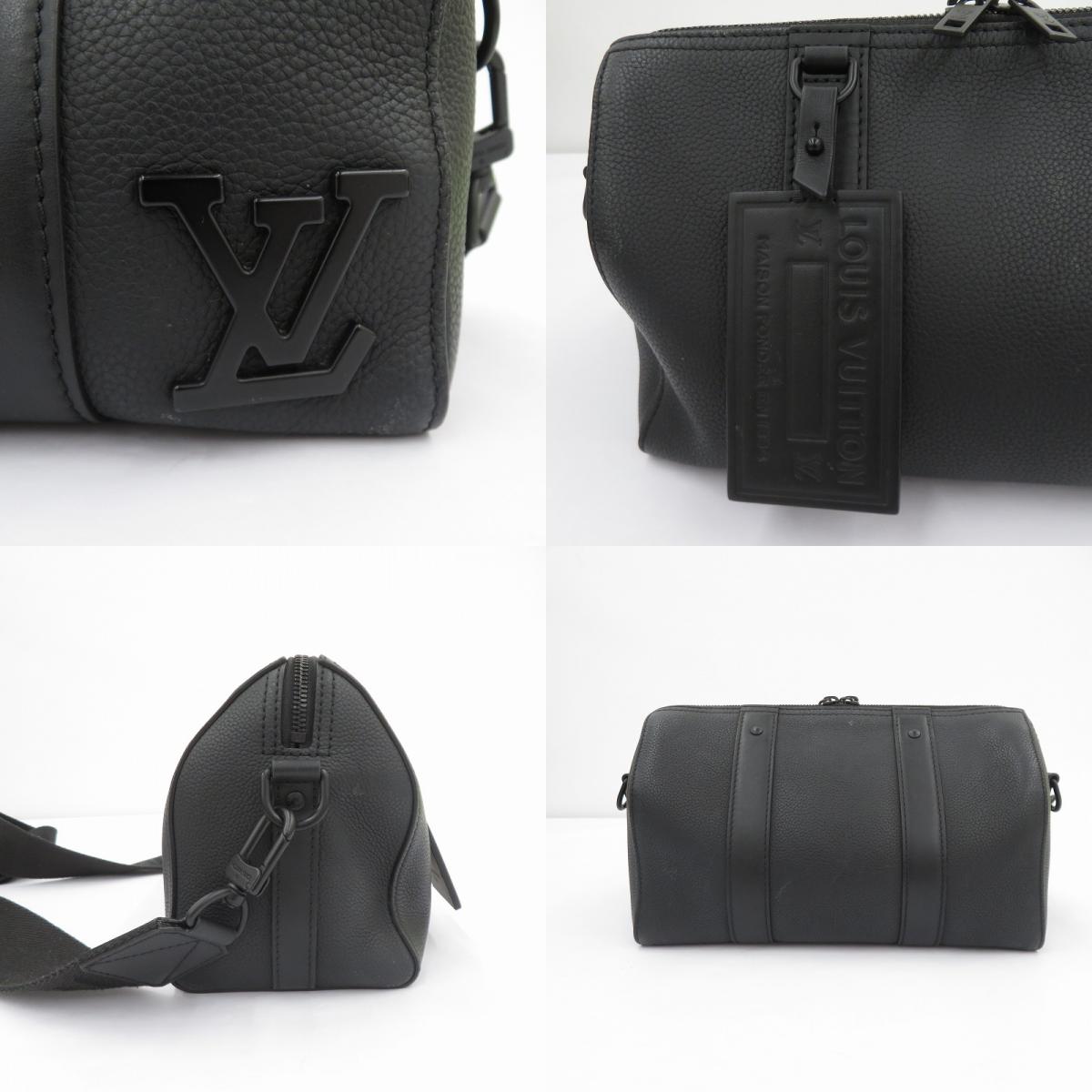 LOUIS VUITTON | ルイ・ヴィトン シティ・キーポル アエログラム ショルダーバッグ M59255 ブラック【瀬戸大橋店】
