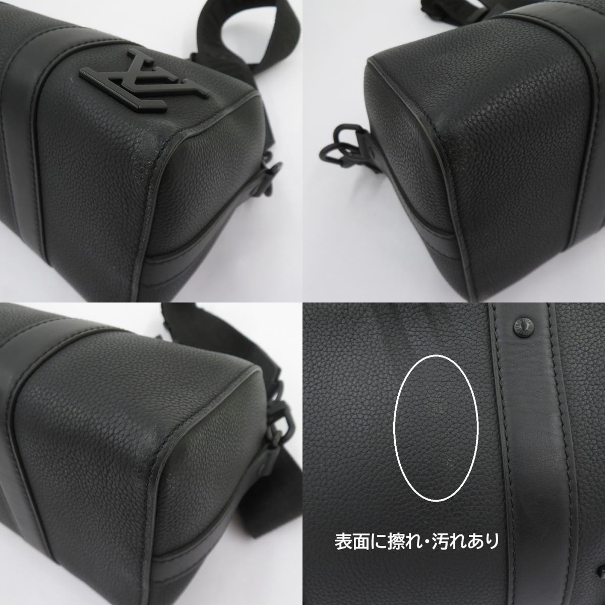 LOUIS VUITTON | ルイ・ヴィトン シティ・キーポル アエログラム ショルダーバッグ M59255 ブラック【瀬戸大橋店】
