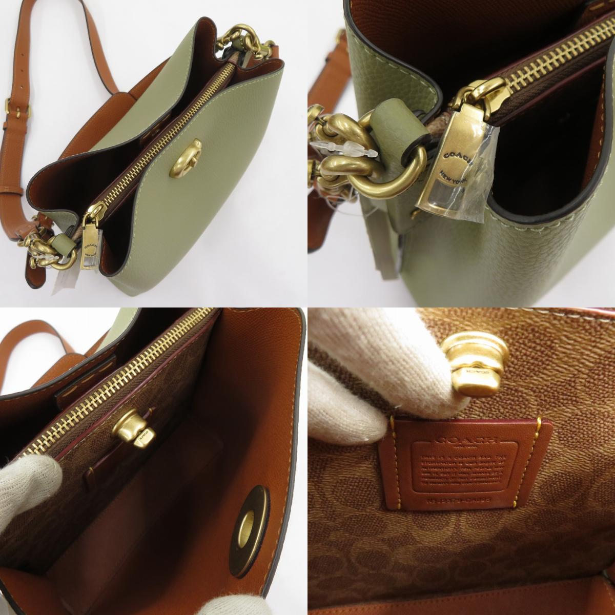 COACH | コーチ ウィロウ バケットバッグ ショルダーバッグ J2379-CA095 カーキ【瀬戸大橋店】