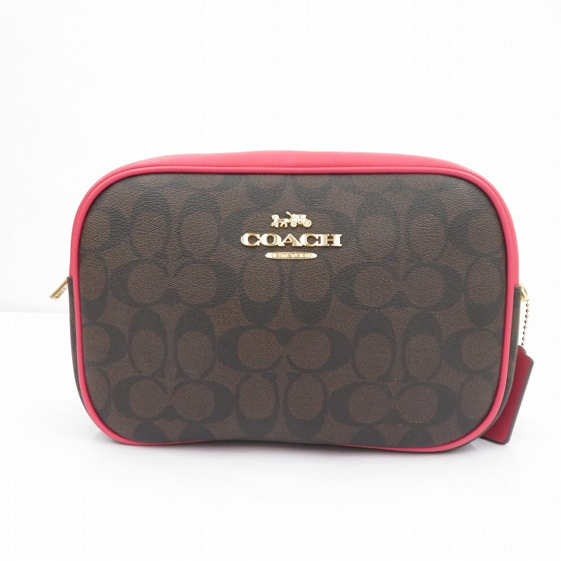 COACH | コーチ Jamie Camera Bag シグネチャー ショルダーバッグ CA547 ブラウン【瀬戸大橋店】