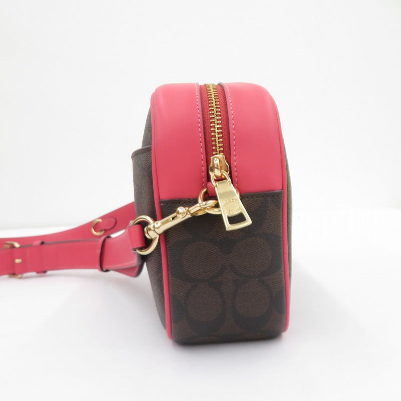 COACH | コーチ Jamie Camera Bag シグネチャー ショルダーバッグ CA547 ブラウン【瀬戸大橋店】