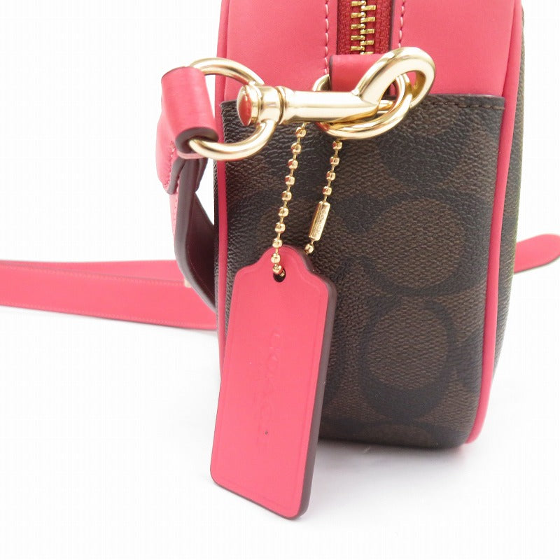 COACH | コーチ Jamie Camera Bag シグネチャー ショルダーバッグ CA547 ブラウン【瀬戸大橋店】